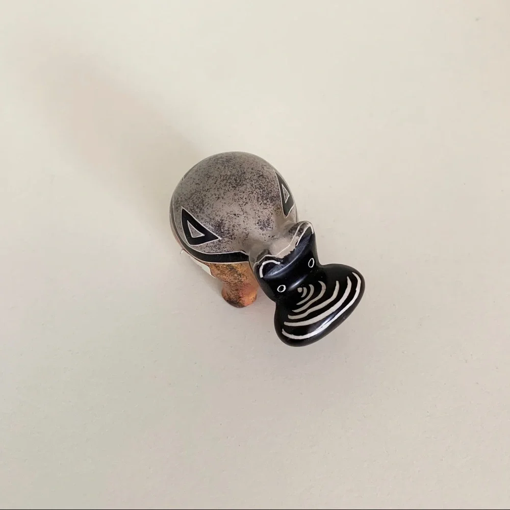 Stone hippo statuette